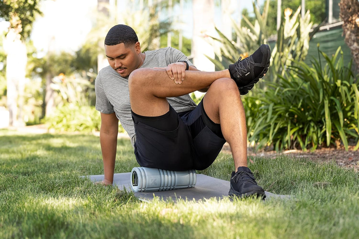 TriggerPoint Grid 1.0 Foam Roller - 13" Multi-Density Massage Roller for Deep Tissue & Muscle Recovery - Relieves Tight, Sore Muscles & Kinks, Improves Mobility & Circulation - Targets Key Body Parts