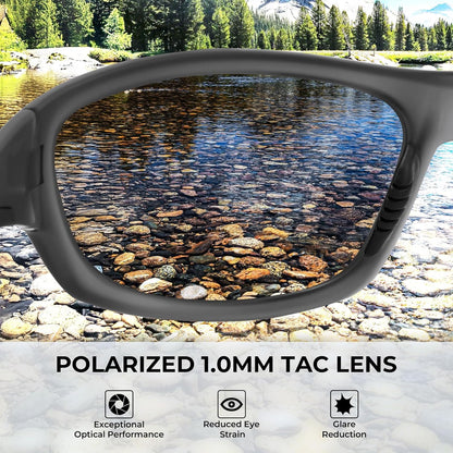 KastKing Hiwassee Polarized Sport Sunglasses for Men and Women, Wrap Sunglasses for Fishing Cycling and Running,UV Protection