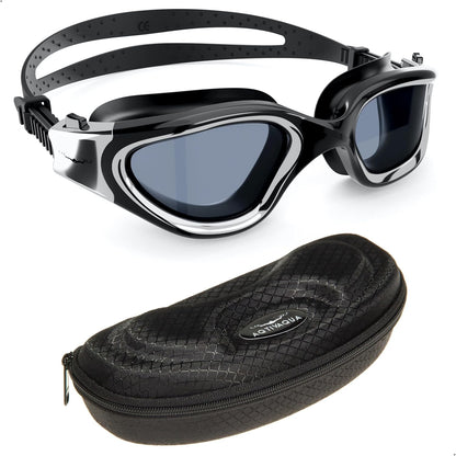 AqtivAqua Swimming Goggles, DX Wide View Swim Goggles for Adult Men Women, Anti Fog No Leaking
