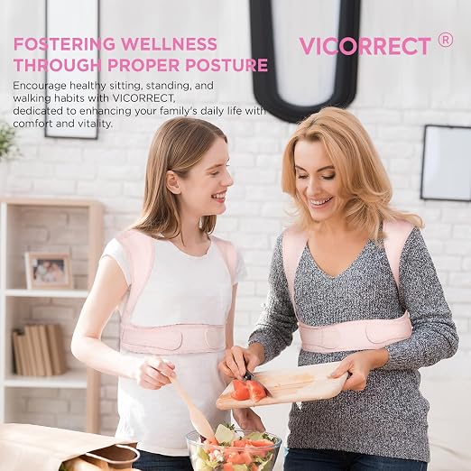 Posture Corrector for Women and Men, Adjustable Upper Back Brace for Clavicle Support and Providing Pain Relief from Neck, Shoulder, and Upper Back (S/M)