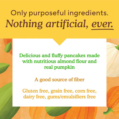 Simple Mills Almond Flour Pancake & Waffle Mix, Pumpkin - Gluten Free, Plant Based, Paleo Friendly, Breakfast 10.7 Ounce (Pack of 6)