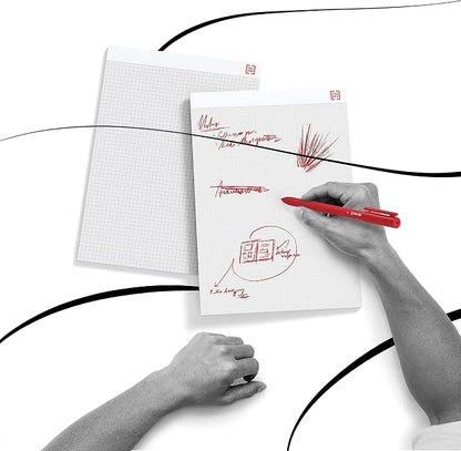 STAPLES Notepads, 8.25x11.75 Inch, Wide Ruled, White, 72-Pack