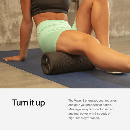 Hyperice Vyper 3 - Powerful High-Intensity Vibrating Foam Roller - Relieve Muscle Tension - Pre and Post Workout Recovery