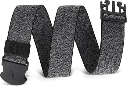 WHIPPY Mens Elastic Stretch Belt Unisex Adventure Web Belt for Women Men with Non-Metal Buckle Adjustable Belts