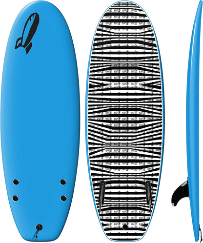 Rock-It 4'10" CHUB Soft Top Surfboard - Kids & Mini, Easy to Paddle & Maneuverable for Beginners