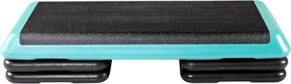The Original STEP Exercise Step Platform, Health Club Size Stepper for Exercise at Home with 4 Stackable Risers for Height Adjustments