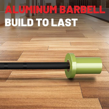 5LB Mini Barbell Bar 4ft Technique Training Barbell For Beginner Women kid | PAPABABE 5LB Mini Barbell Bar 4ft Technique Training Barbell for Beginner Women kid 2-inch Plate Barbell for Home Gym Fitness