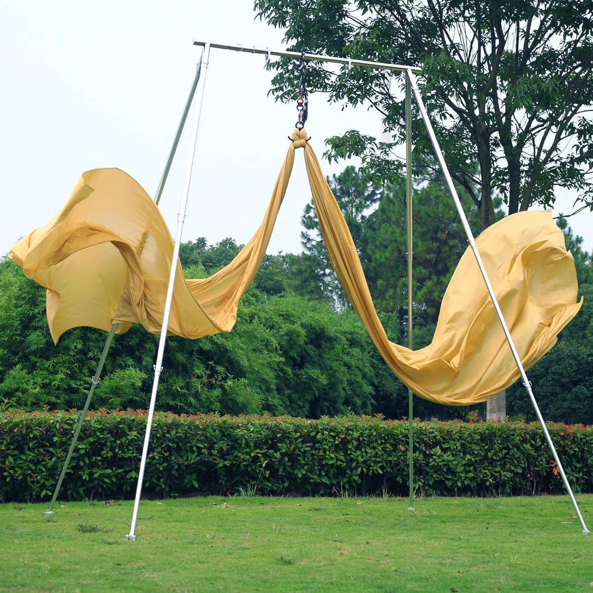 PRIOR FITNESS Aerial Silks Kit Colorful 9/15/20 Yards 40D Nylon Fabric Hammock Set With Hardware & Guide for All Levels Of Aerial Yoga Practice and Acrobatic Flying For Adults Aerial silk