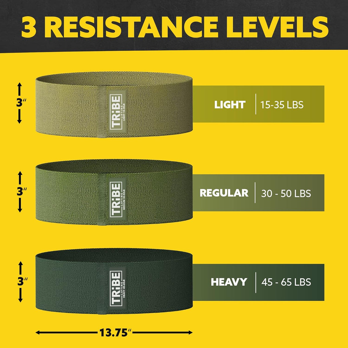 Fabric Resistance Bands for Legs - Workout Bands Resistance Bands for Men and Women - Booty Bands for Working Out - Exercise Bands Resistance Bands Set - Elastic Bands for Exercise