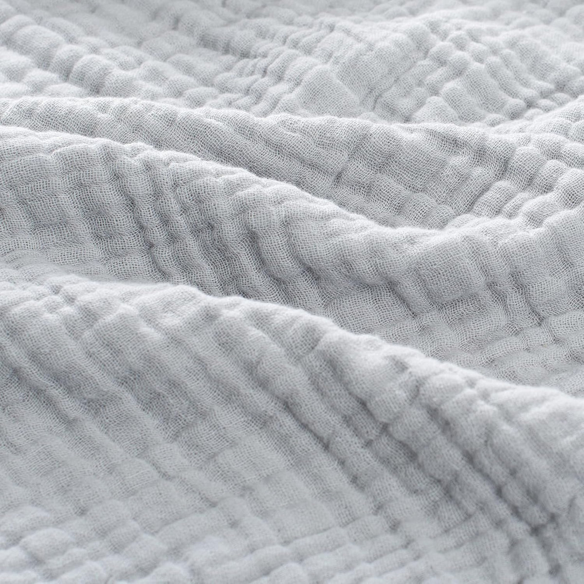 Carriediosa 100% Cotton Muslin Throw Blanket 66" X 90" Twin XL Size，4-Layers Summer Gauze Throws for Bed Couch，Soft Lightweight Breathable Linen Blankets Bedspread for Adults All Season，Grey
