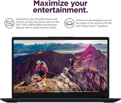 Lenovo IdeaPad 15.6" FHD Touchscreen Laptop, Intel 10-Core 13th Intel i5