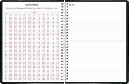 Brownline® 2027 DuraFlex Weekly Planner, Appointment Book, 12 Months, January to December, Twin-Wire Binding, 11" x 8.5", Black (CB950V.BLK)