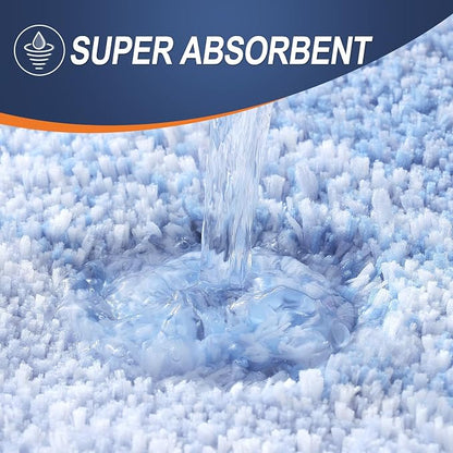 OLANLY Large Bathroom Rugs Mat 45x27, Extra Soft Absorbent Microfiber Bath Rugs, Rubber Backing, Quick Dry, Washable Bath Mats for Bathroom Floor, Tub and Shower, Home Decor Accessories, Light Blue
