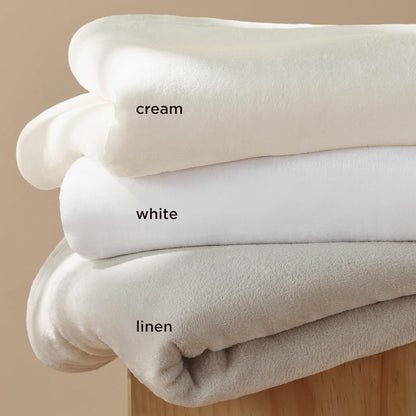 Bedsure Fleece Blankets King Size White - Bed Blanket Soft Lightweight Plush Cozy Fuzzy Luxury Microfiber, 108x90 inches