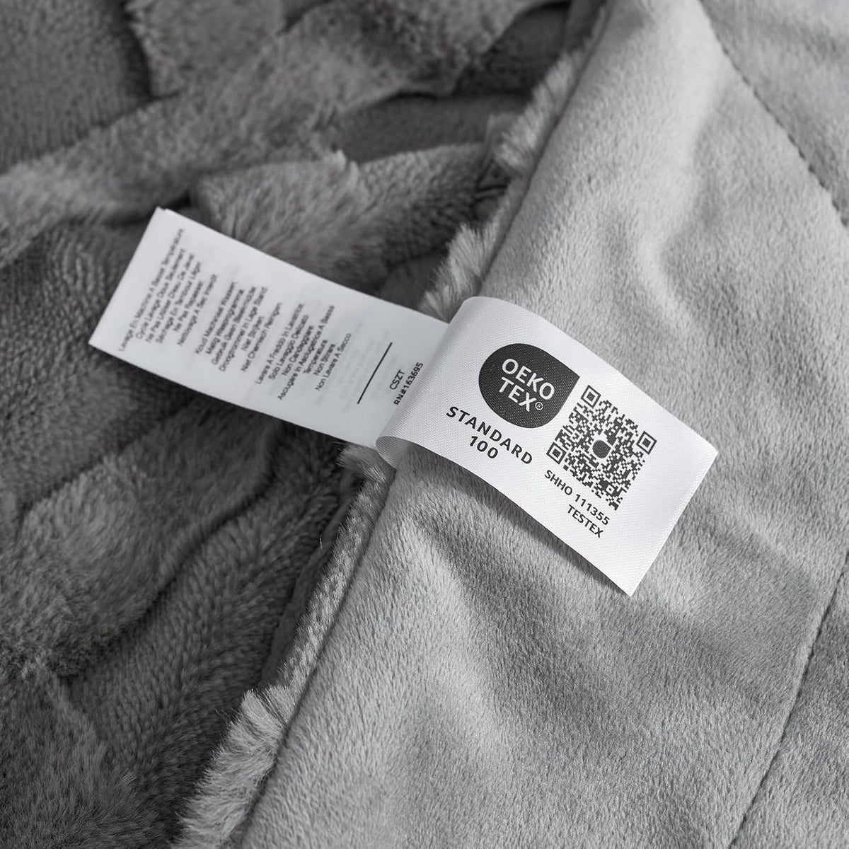Cozy Bliss Faux Fur Throw Blanket for Couch, Jacquard Fuzzy Plush Soft Thick Winter Throw Blanket for Sofa Bed Living Room Bedroom，60"x80" Grey
