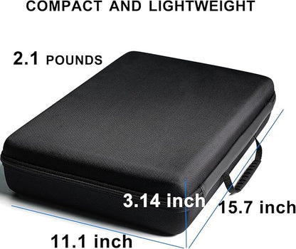 Hardshell watch case, 18 slots watch travel case for men's women's, watch display organizer box holder with form-fitiing watch pillow