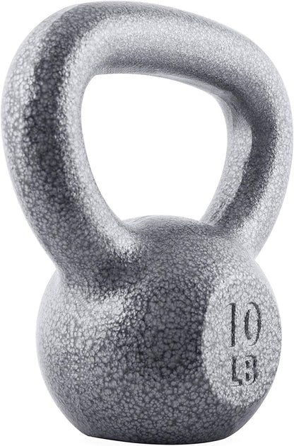 WF Athletic Supply Hammerstone Painted Cast Iron Kettlebells, Home & Gym Equipment, Great for Strength Training, Full Body Workout & Crossfit Training, Color & Size Options Available in 10-80 Pounds