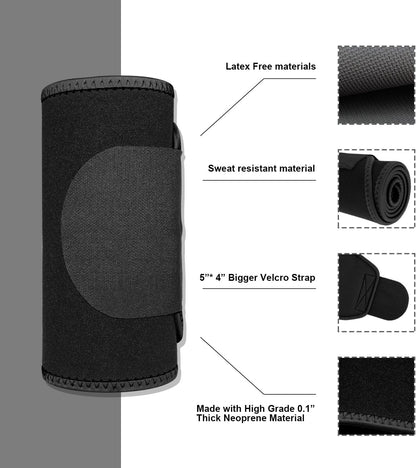 Biange Waist Trainer for Women Men Sweat Belt Waist Trimmer Belly Band Stomach Wraps