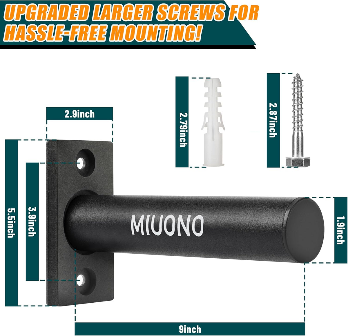 Weight Plate Holder, Wall Mounted Weight Rack Storage for Weight Plates, Home Gym Organizer