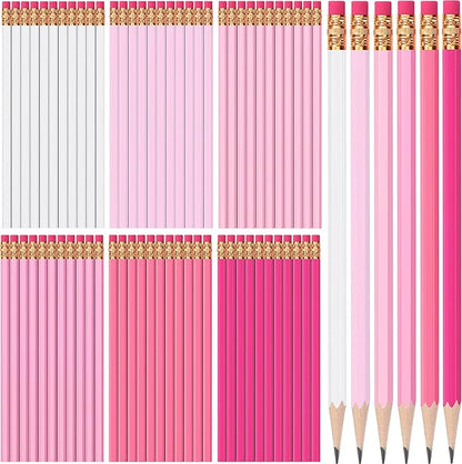 TecUnite 120 Pcs #2 HB Pencils with Eraser,Pink Series