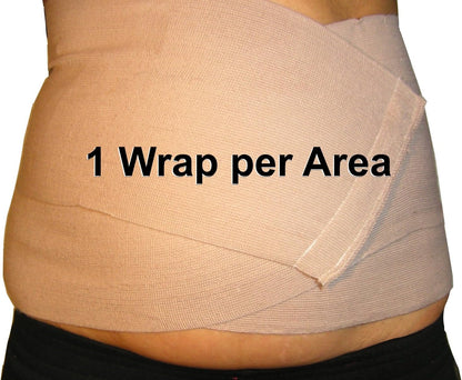 Neutripure Body Wrap Support - Elastic Stretch Bandages - Washable and extra wide (Pack of 3)