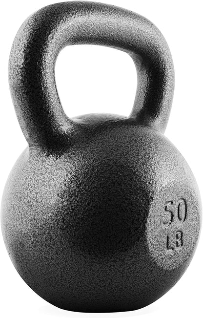 WF Athletic Supply Hammerstone Painted Cast Iron Kettlebells, Home & Gym Equipment, Great for Strength Training, Full Body Workout & Crossfit Training, Color & Size Options Available in 10-80 Pounds