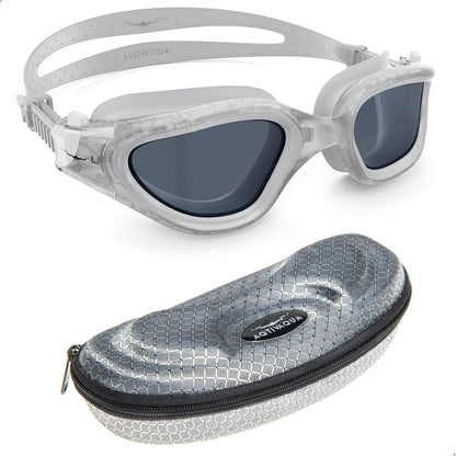 AqtivAqua Swimming Goggles, DX Wide View Swim Goggles for Adult Men Women, Anti Fog No Leaking