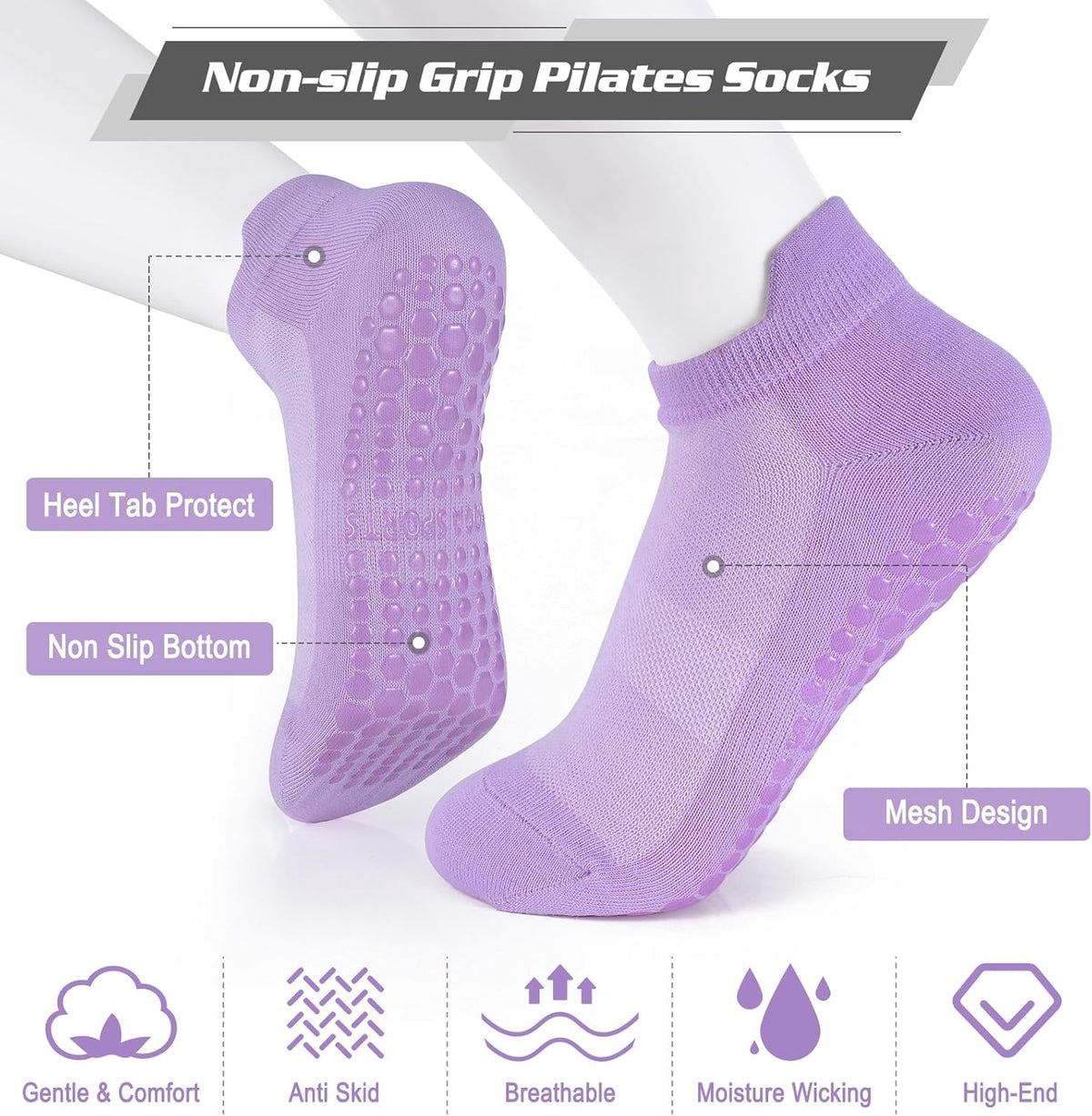 Pilates Essentials Kit for Home Women, Ring and Ball Set, Pilates Equipment for Workouts, 3 Resistance Bands, Grip Socks, 14 Inch Magic Circle, Mini Exercise Ball, Great Exercise Equipment