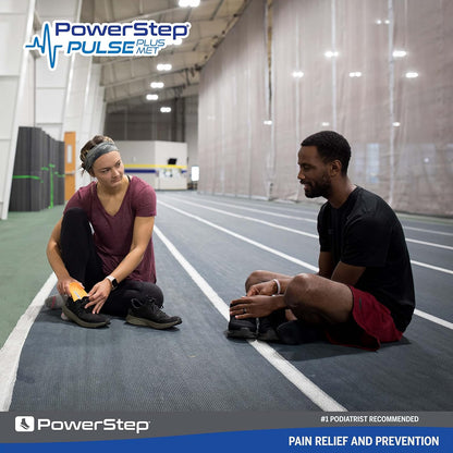 PowerStep Pulse Plus Met - Ball of Foot Pain Relief Shoe Insoles - Running Shoe Orthotics for Metatarsal Foot Pain, and Morton's Neuroma Relief - Made in The USA (M 12-13)