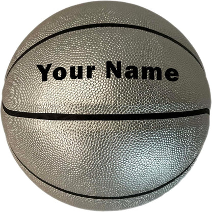 HAMMET Personalized Basketball – Customized Basketball with Your Name or Text – Multiple Colors, Fonts & Designs Available – Durable for Indoor and Outdoor - Ideal Gift for Son, Daughter, Boy or Girl