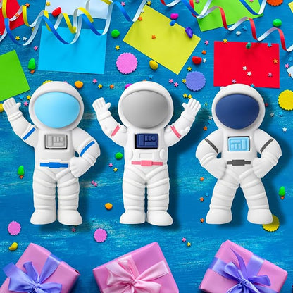 Resurhang 288 Pcs Space Themed Erasers Astronaut Figurines Eraser