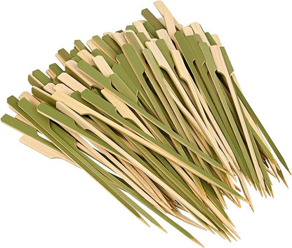 3.5 inch (1000 Pack) Bamboo Wooden Paddle Picks Skewers for Cocktail，Cocktail Picks for Drinks ，Toothpicks，Appetizers，BBQ，Fruit Kabobs，Sandwich，Barbeque Snacks.……4 Packs of 250 Each (1000 Count)…