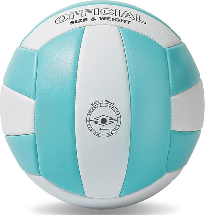 EVZOM Super Soft Volleyball Beach Volleyball Official Size 5 for Outdoor/Indoor/Pool/Gym/Training Premium Volleyballs Equipment Durability Stability Sports Ball