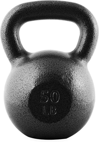 WF Athletic Supply Hammerstone Painted Cast Iron Kettlebells, Home & Gym Equipment, Great for Strength Training, Full Body Workout & Crossfit Training, Color & Size Options Available in 10-80 Pounds