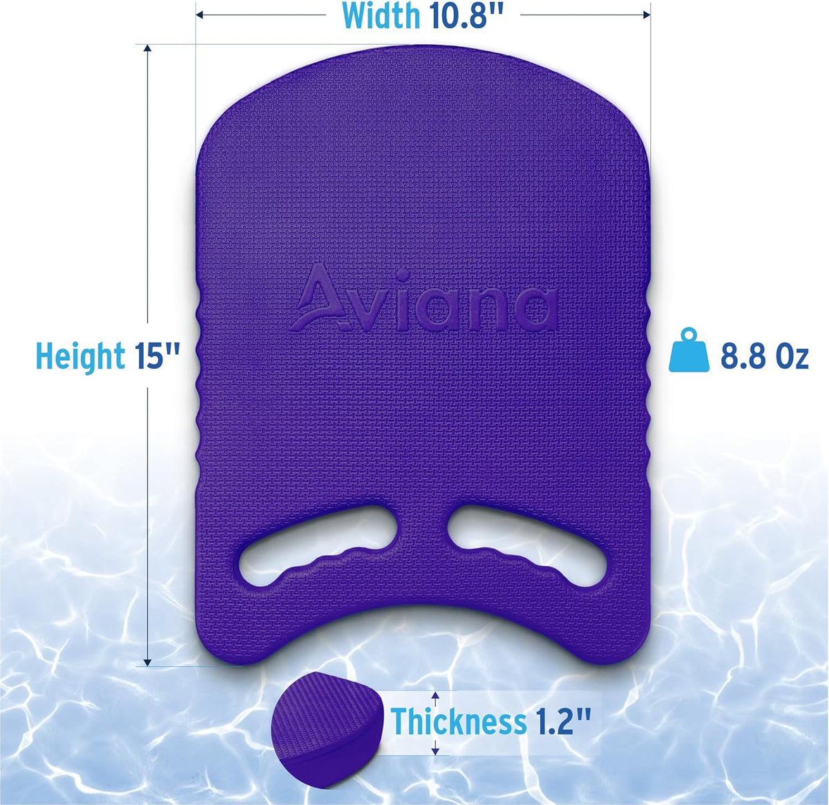 Junior Kickboard Buoy for Youth Children & Toddlers Swimming Aid & Exercise Training Board for Kids to Learn to Swim with Kick Boards in Pool BPA Free