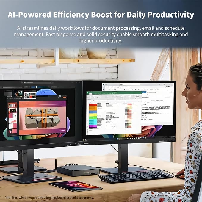 Lenovo ThinkCentre neo 55q Mini Desktop Ryzen AI 5 330, 16GB RAM 1TB SSD