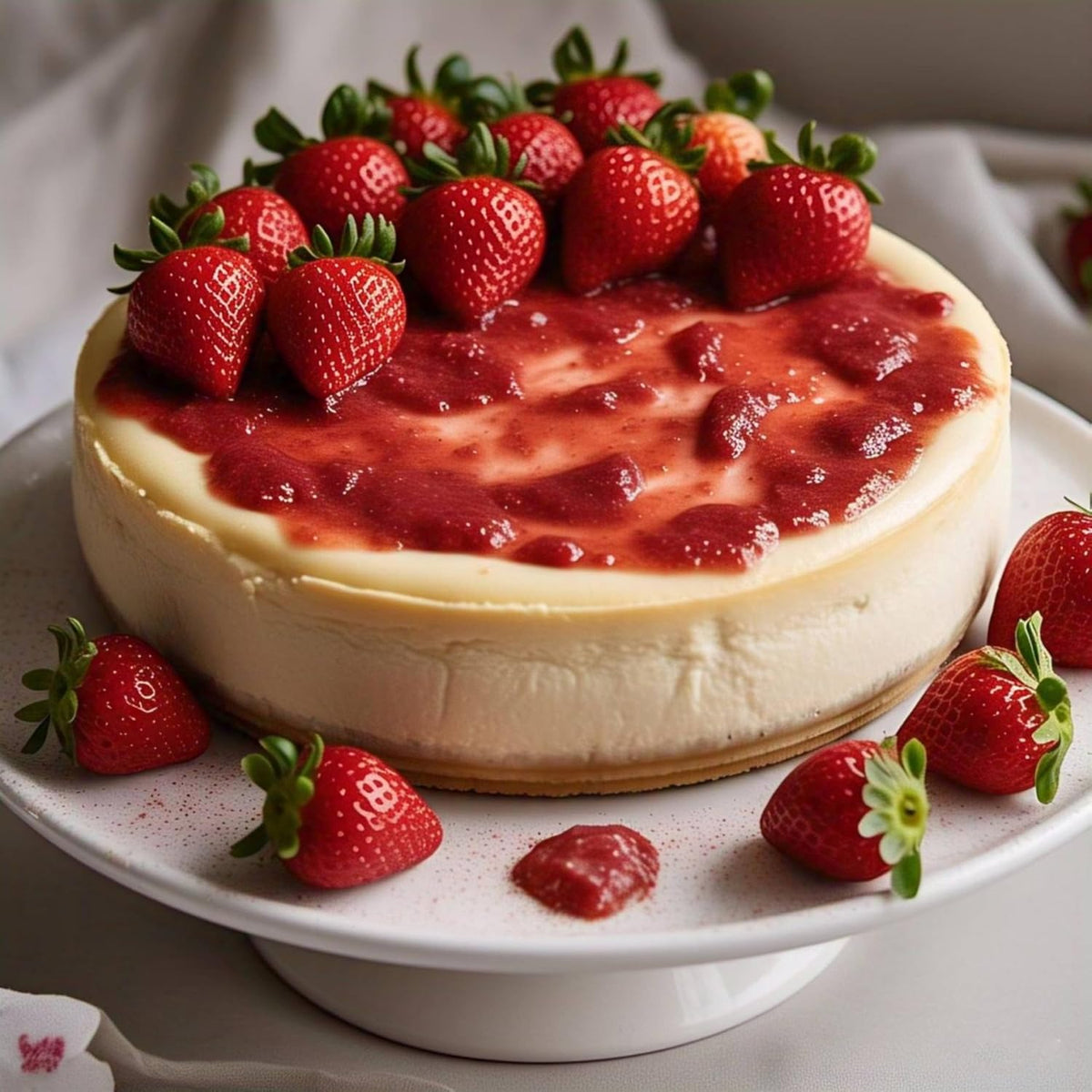 Andy Anand Sugar-Free Strawberry Cake 2 lbs - Gourmet, Freshly Made, All-Natural Ingredients, No Preservatives, Diabetic-Friendly Gift Boxed Dessert