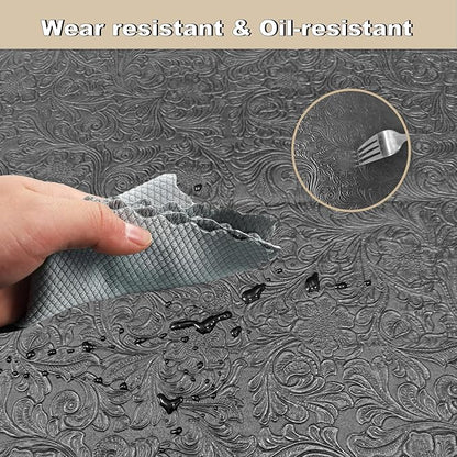BBQ Grill Mat for Outdoor Grill, 51 x 36 inches Heavy Duty Thickened Under Grill Mats, Oil-Proof Waterproof Floor Protector for Deck and Patio
