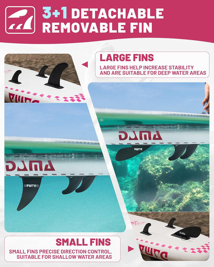 DAMA 11'*34"*6" Inflatable Paddle Board, Paddle Boards for Adults,Sup,Lightweight and Durable, Easy to Inflate, Versatile in Style, Fully Functional, Equipped w/High Grade Accessories.