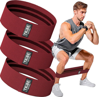 Fabric Resistance Bands for Legs - Workout Bands Resistance Bands for Men and Women - Booty Bands for Working Out - Exercise Bands Resistance Bands Set - Elastic Bands for Exercise