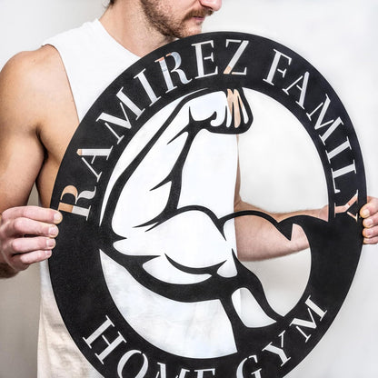 Metal Fitness Sign | Custom Home Gym Sign | Weightlifting Gift | Workout Room Decor | Gym Wall Art | Cross Fit Sign | Fitness Gift