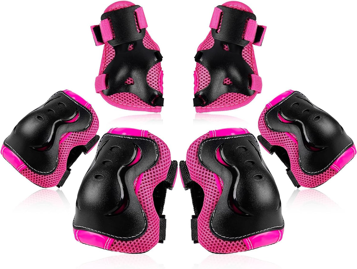 BOSONER Kids/Youth Knee Pad Elbow Pads Guards Protective Gear Set for Roller Skates Cycling BMX Bike Skateboard Inline Skatings Scooter Riding Sports