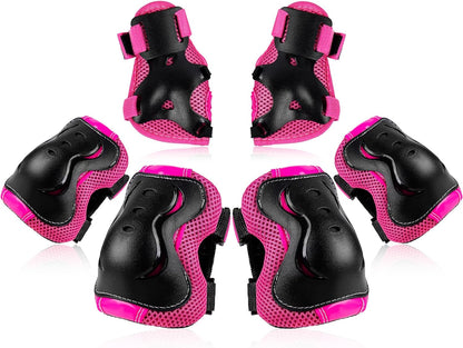 BOSONER Kids/Youth Knee Pad Elbow Pads Guards Protective Gear Set for Roller Skates Cycling BMX Bike Skateboard Inline Skatings Scooter Riding Sports