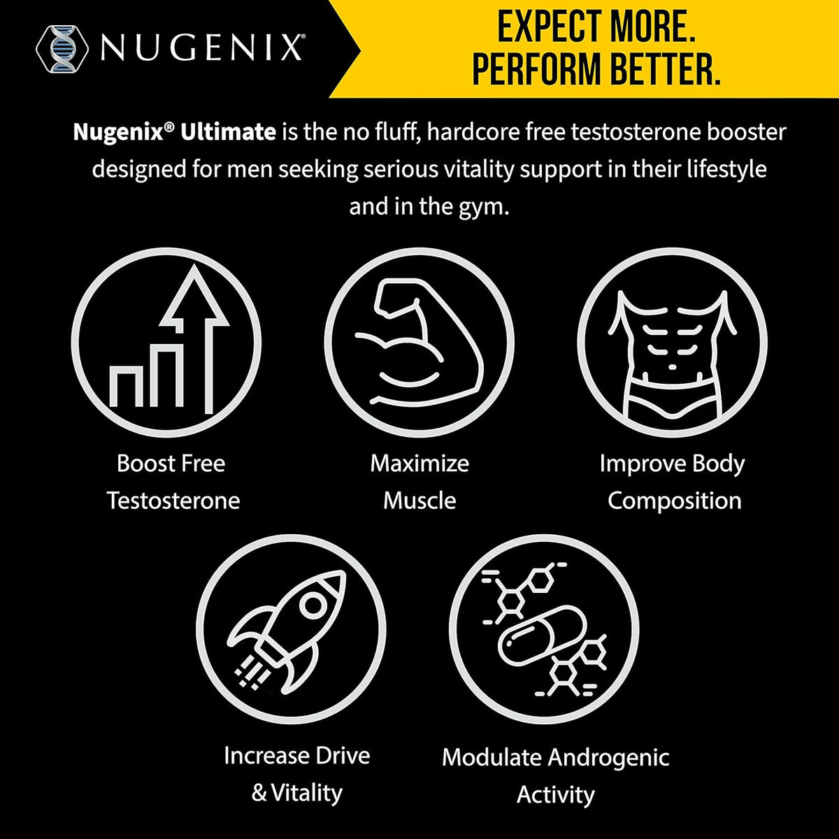 Nugenix Ultimate Free Testosterone Booster - 240 Count