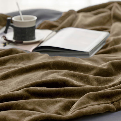 Bedsure Fleece Throw Blanket Camel - 300GSM Blankets for Couch, Sofa, Bed, Soft Lightweight Plush Cozy Throws for Toddlers, 50x60 inches