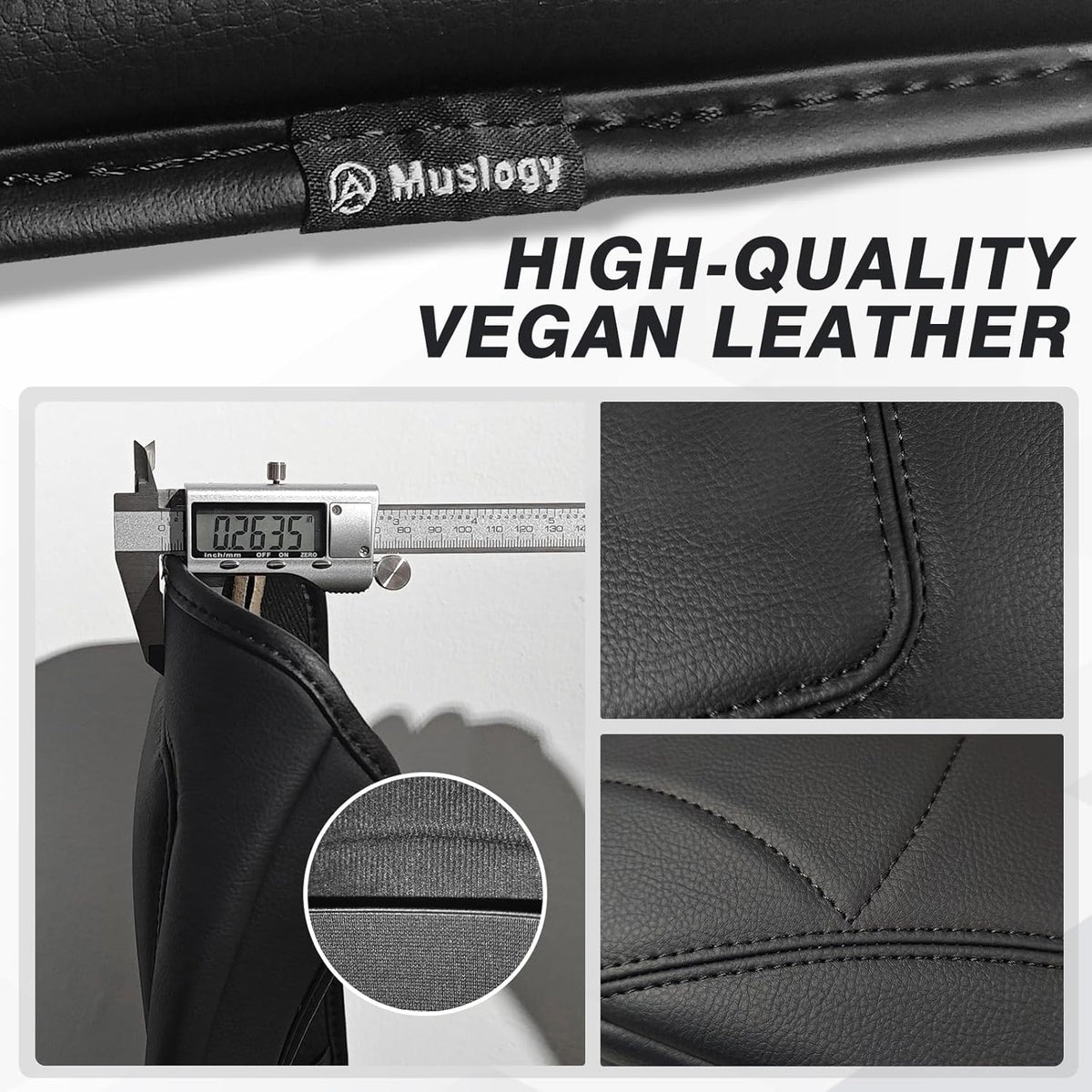 Muslogy Center Console Armrest Cover Compatible with Toyota RAV4 2019-2025 Comfort Armrest Pad Arm Rest Cushion Vegan Leather Protector Regular Thick