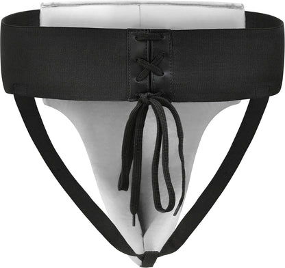 RDX Groin Protector for Boxing, Muay Thai, Kickboxing and MMA Training, Maya Hide Leather Abdo Gear for Martial Arts , SATRA Approved Abdominal Guard for Karate and Taekwondo