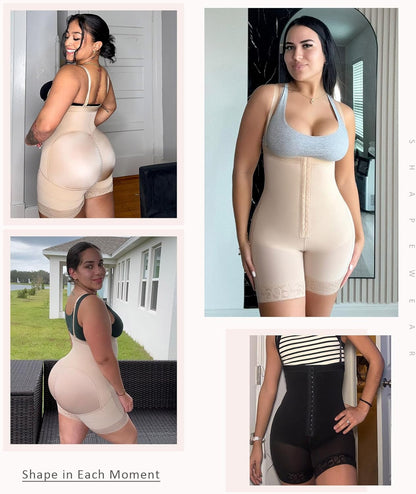 FeelinGirl Faja Body Shaper Tummy Control Shapewear for Women Butt Lifter Post Surgery Fajas Postparto Para Mujer