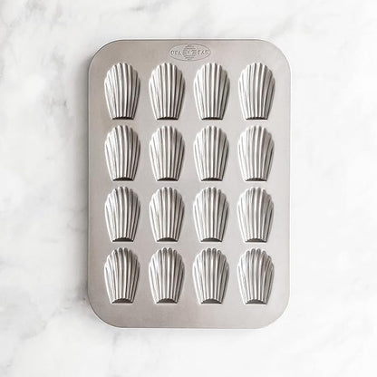 USA Pan Bakeware Nonstick Madeleine Pan, 16 Well