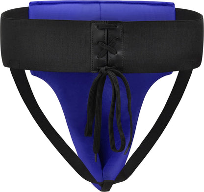 RDX Groin Protector for Boxing, Muay Thai, Kickboxing and MMA Training, Maya Hide Leather Abdo Gear for Martial Arts , SATRA Approved Abdominal Guard for Karate and Taekwondo